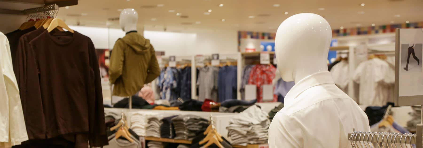 Clothing department store retail clothing store that accepts credit and debit cards