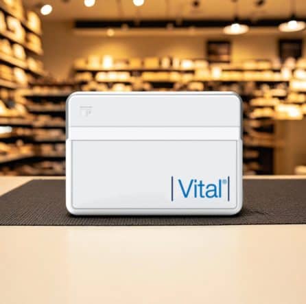 Contactless payment terminal for merchant processing services.