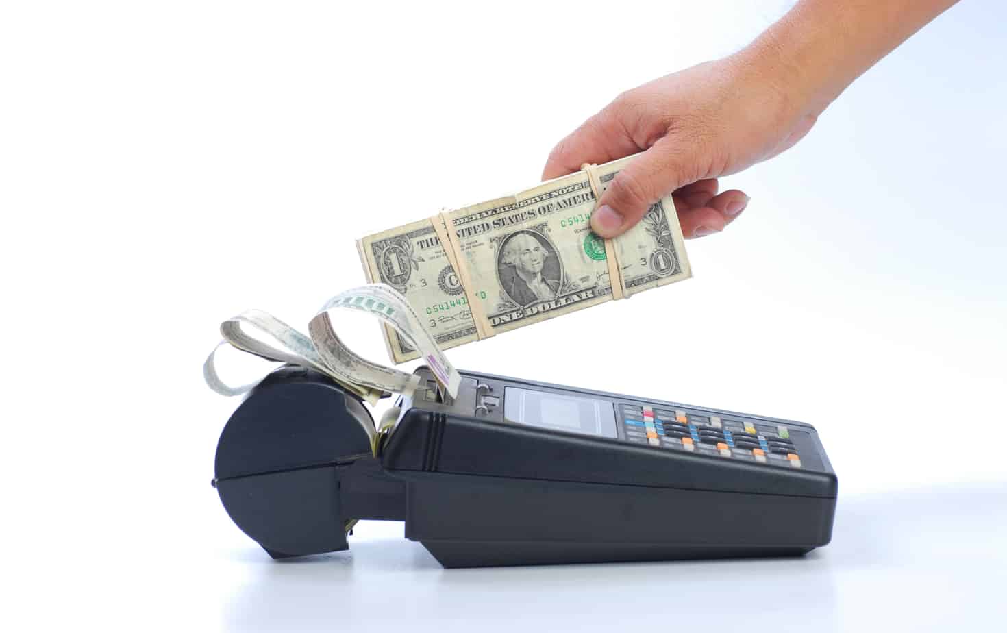 cash on credit card machine 16156434 cash on credit card machine 16156434