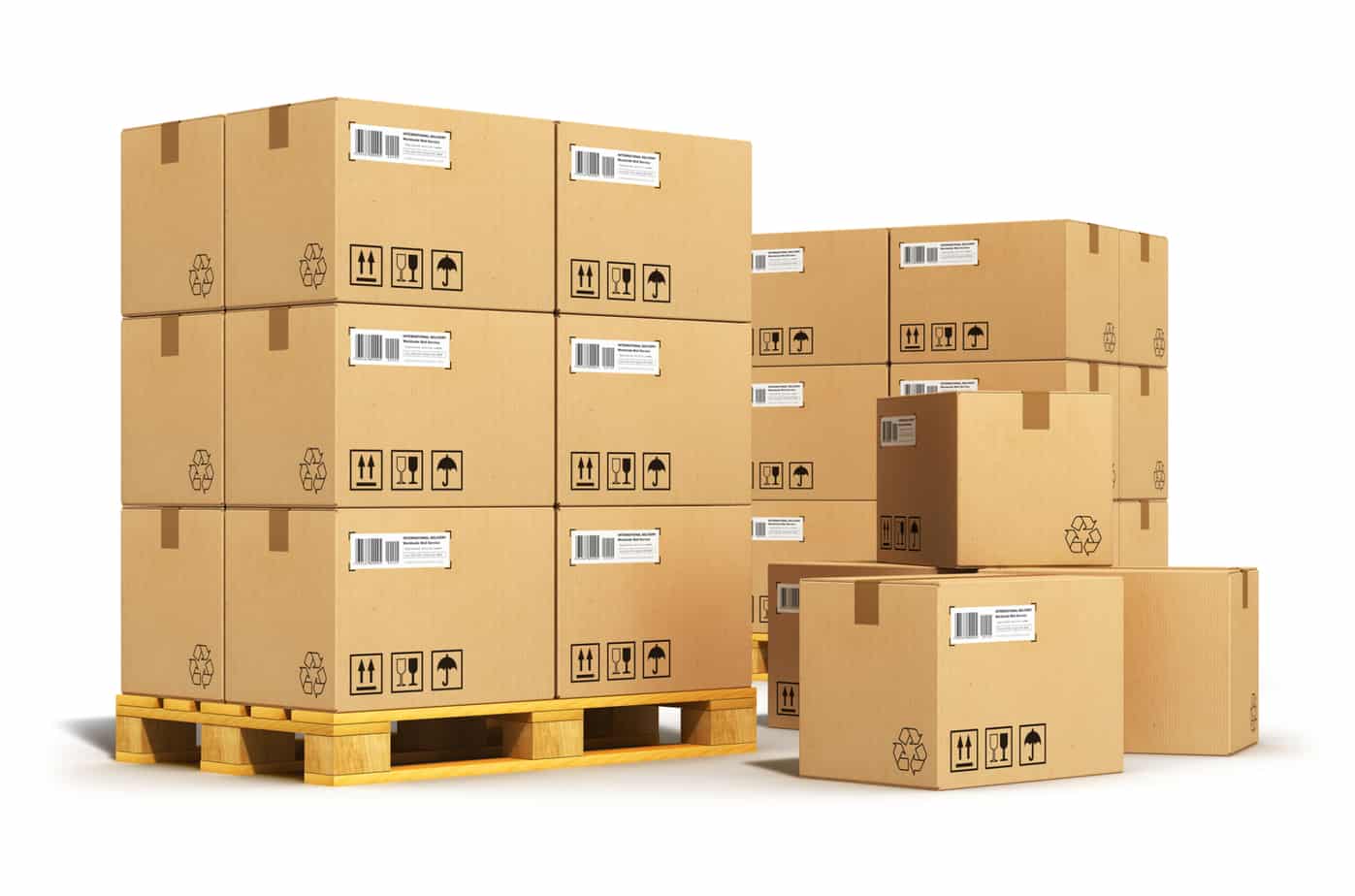 cardboard boxes on shipping pallets 34659463 cardboard boxes on shipping pallets 34659463