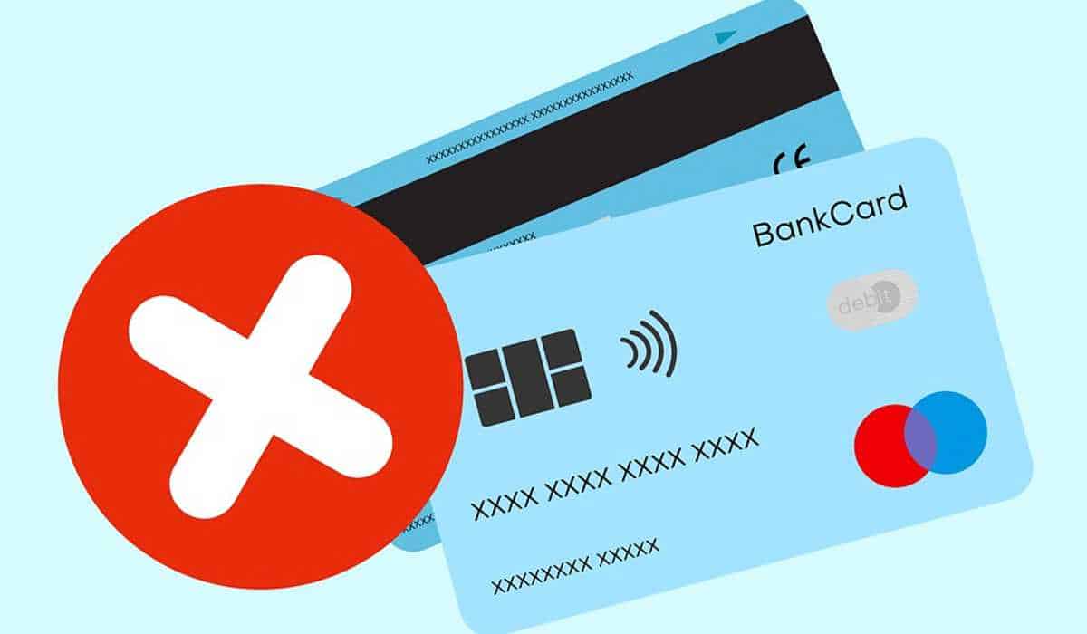 credit card declined