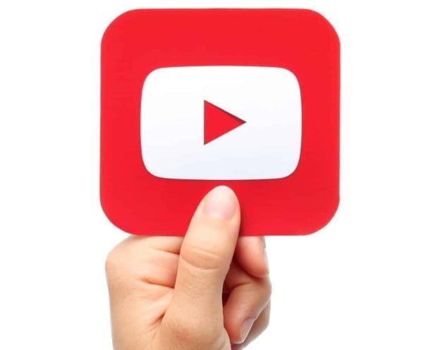 hand holds youtube icon 63506381