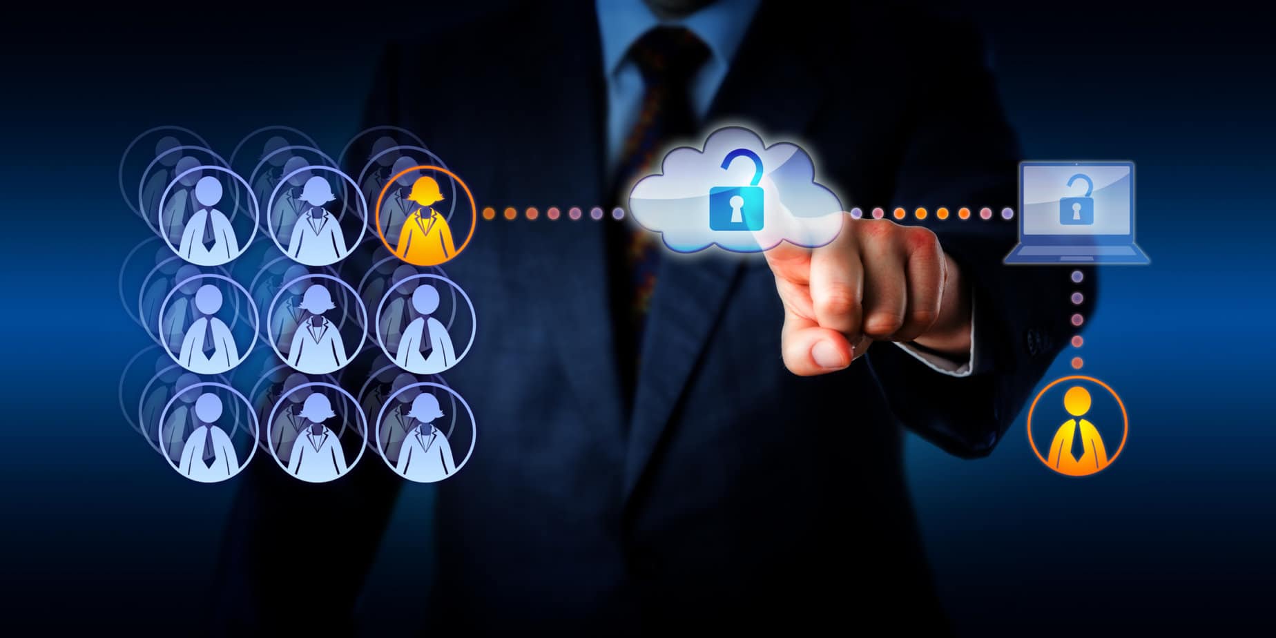 manager unlocking cloud access to a remote worker 58169368 quickbooks workforce