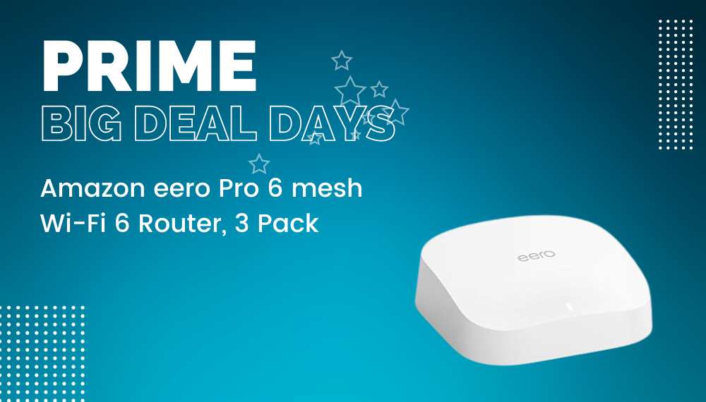 Amazon eero Pro 6 mesh Wi Fi 6 Router 3 Pack Amazon eero Pro 6 mesh Wi-Fi 6 Router, 3 Pack