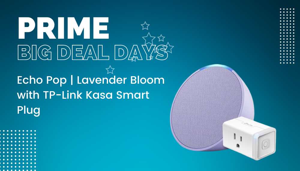 Echo Pop Lavender Bloom with TP Link Kasa Smart Plug Echo Pop | Lavender Bloom with TP-Link Kasa Smart Plug