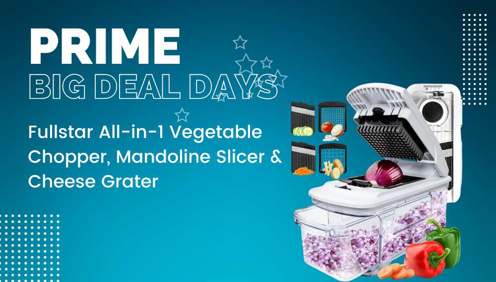Fullstar All in 1 Vegetable Chopper Mandoline Slicer Cheese Grater Fullstar All-in-1 Vegetable Chopper, Mandoline Slicer & Cheese Grater