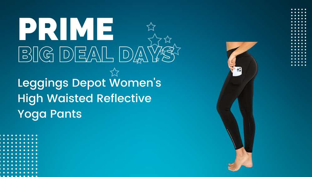 Leggings Depot Womens High Waisted Reflective Yoga Pants Leggings Depot Women's High Waisted Reflective Yoga Pants
