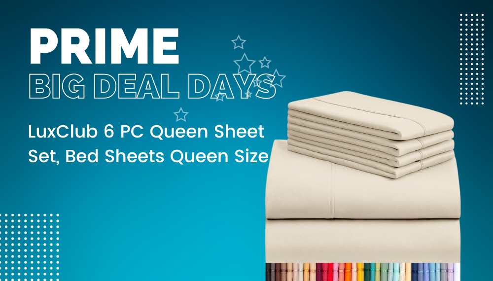 LuxClub 6 PC Queen Sheet Set Bed Sheets Queen Size 1 LuxClub 6 PC Queen Sheet Set, Bed Sheets Queen Size
