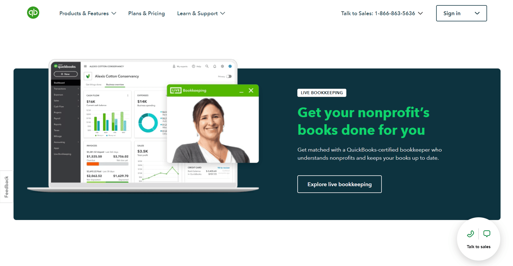 Screenshot 2024 03 21 201856 QuickBooks For NonProfits - Features