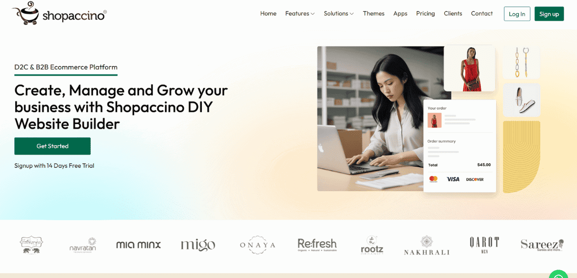 Modern E-commerce Shopping Cart - Shopaccino