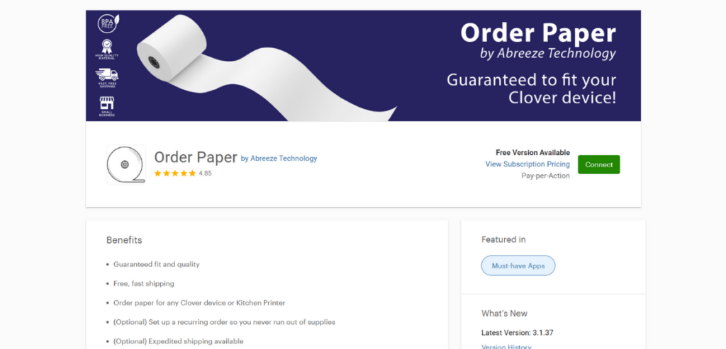 best clover apps - Order paper