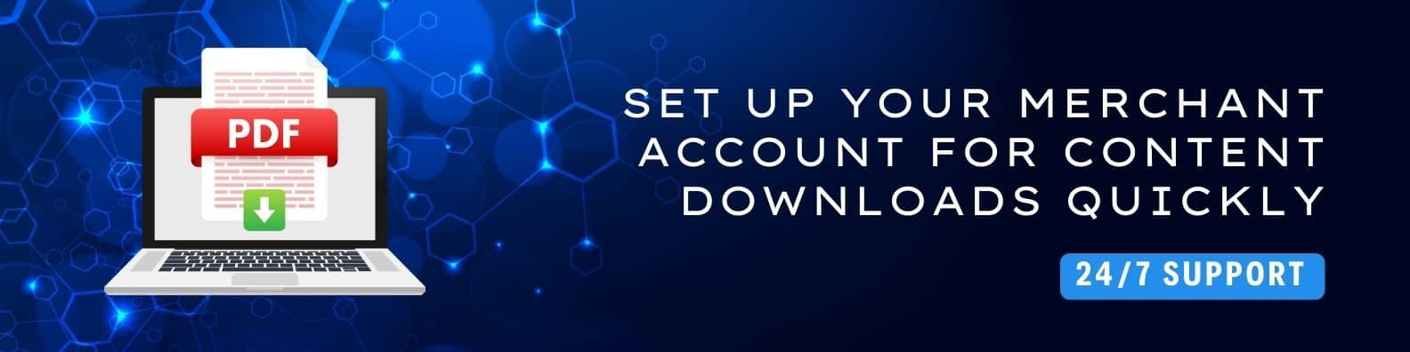 merchant account for content downloads