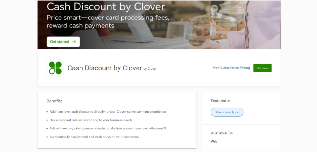 top clover apps  - Cash Discount by Clover