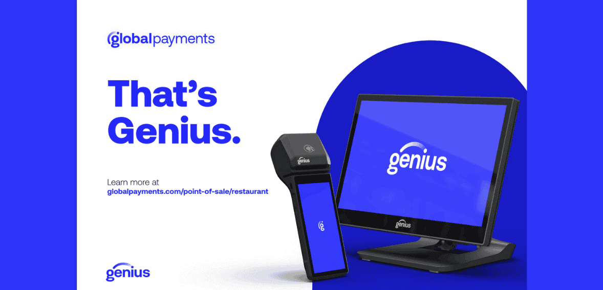 Genius point-of-sale system for Host Merchant Services.