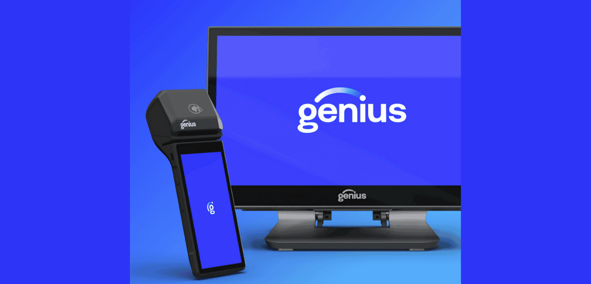 Contactless payment device for Host Merchant Services and Genius payment solutions.