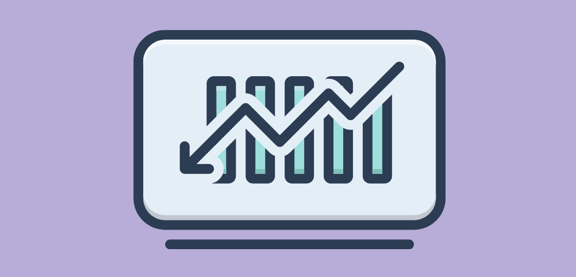 Advanced payment processing graph with growth trend for Host Merchant Services.