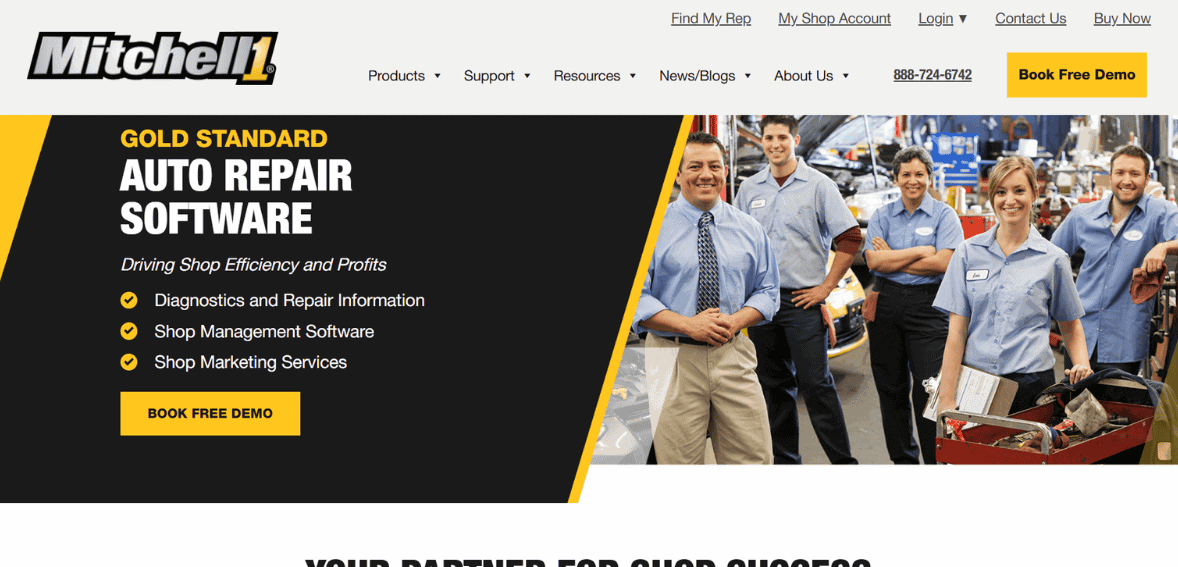 Auto repair shop management software for efficient diagnostics and marketing.
