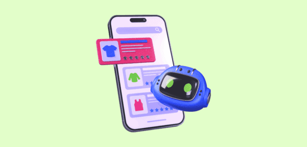 Mobile ecommerce shopping with chatbot and product reviews for Host Merchant Services.
