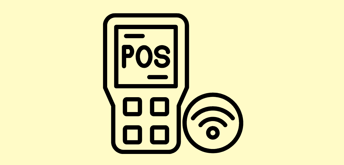 POS terminal with wireless connectivity for secure card payment processing at Host Merchant Services.