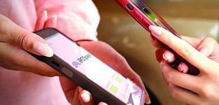 Mobile point of sale payment transaction using smartphones and card reader.