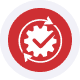Why Timeshare icon2 Secure payment processing logo with checkmark and gear icon.