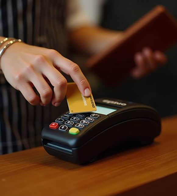 Secure credit card payment terminal for small business transactions with Host Merchant Services SEO.