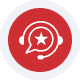 Red circular logo with star and wifi symbol representing Host Merchant Services.