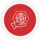 bailbond icon20 Secure payment processing icon on red background.
