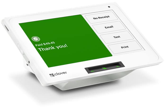 Contactless payment terminal for secure merchant transactions.