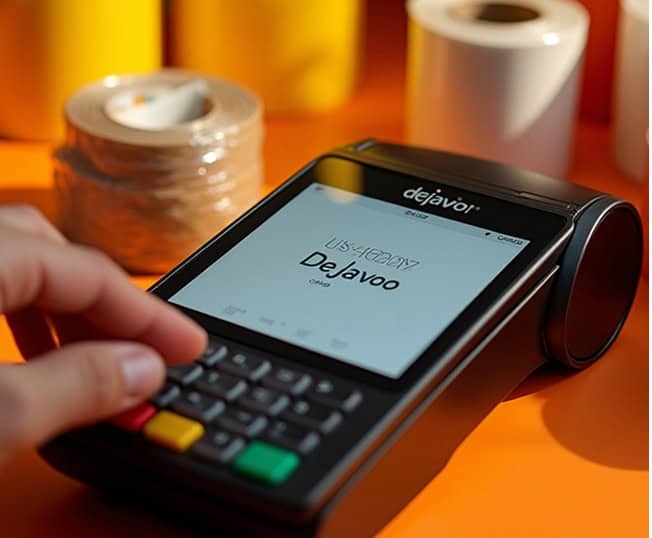 Secure credit card payment terminal for small business transactions.