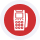 Mobile payment terminal device showcasing secure transaction capabilities.