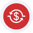 Mobile payment processing icon for Host Merchant Services.