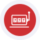 gaming gambling icon8 Red merchant card reader for secure payment processing at Host Merchant Services.