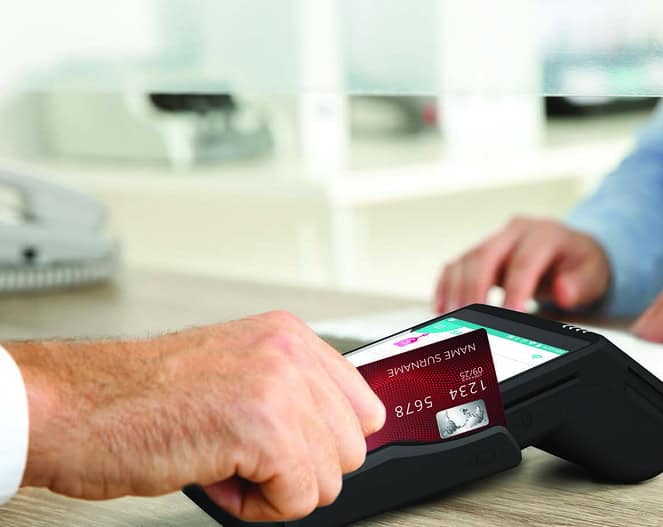 Contactless payment processing at a retail POS terminal.