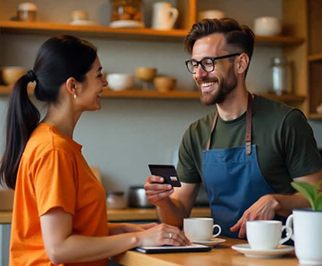 Easy payment solutions for small businesses and cafes at Host Merchant Services.