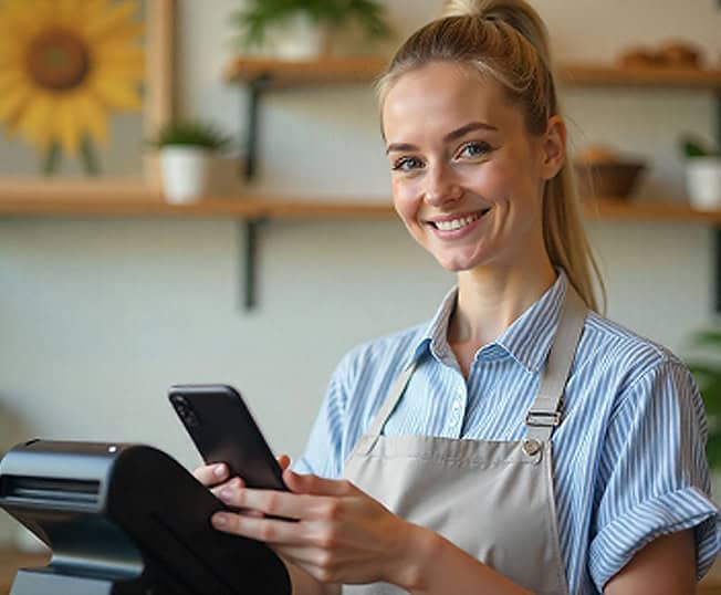 Secure mobile payment processing for small businesses and merchants.