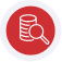 Magnifying glass over credit card and mobile device, illustrating payment processing solutions.