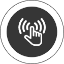 NFC contactless payment icon for secure transactions.
