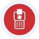 Secure credit card processing terminal at Host Merchant Services for business payments.