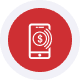 retail merchant icon3 Mobile payment app interface on smartphone screen, digital payment technology, secure transaction.