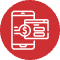Modern payment processing device with secure card reader for businesses.