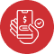 Modern payment processing terminal with card reader and digital display.