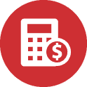 Mobile payment terminal with dollar sign icon, payment processing, POS device, credit card reader.