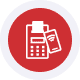 technical support icon11 Mobile credit card processing device for secure payments.