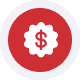 Secure payment processing logo with dollar sign and gear icon.
