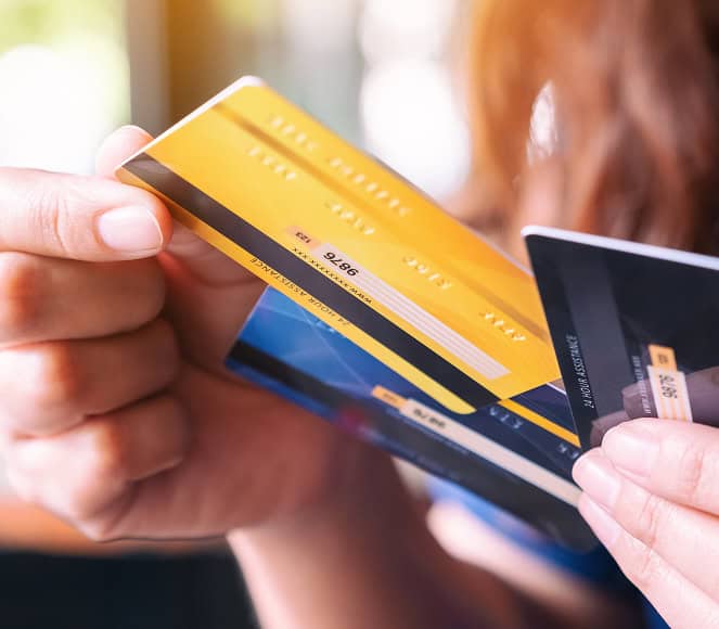 Contactless payment with credit card, emphasizing secure merchant processing services.