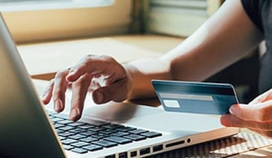 Secure online payment processing with credit card and digital payment solutions.