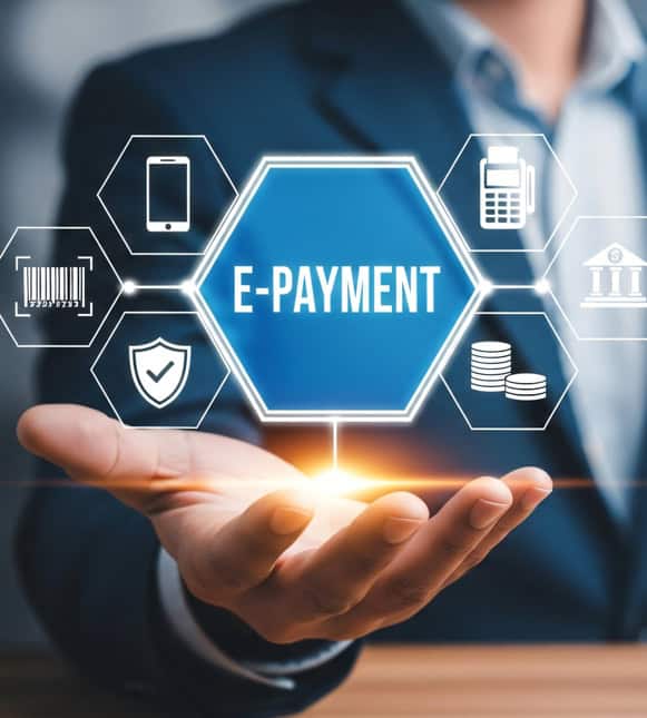 E-payment solutions for secure merchant transactions and online payment processing.