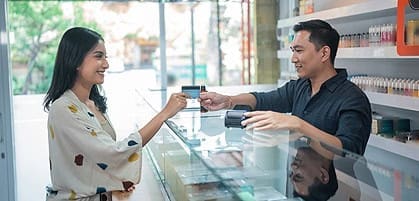 Flexible credit card payment processing for retail stores and small businesses.