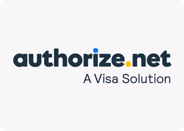 Authorize.net logo representing secure online payment processing services for businesses.